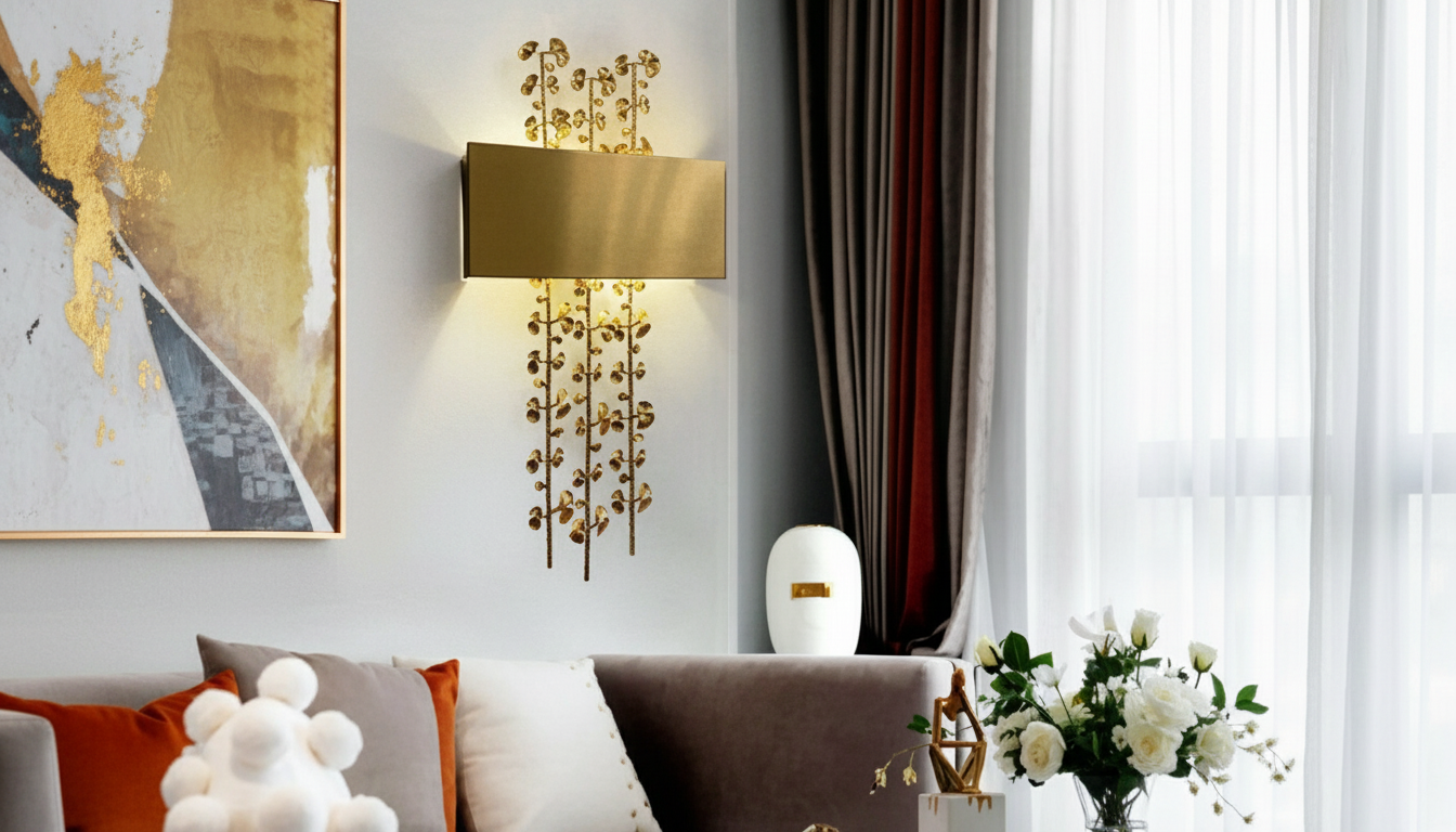 Copper & Iron Leaf Sconces: Retro-Lux Warm Glow