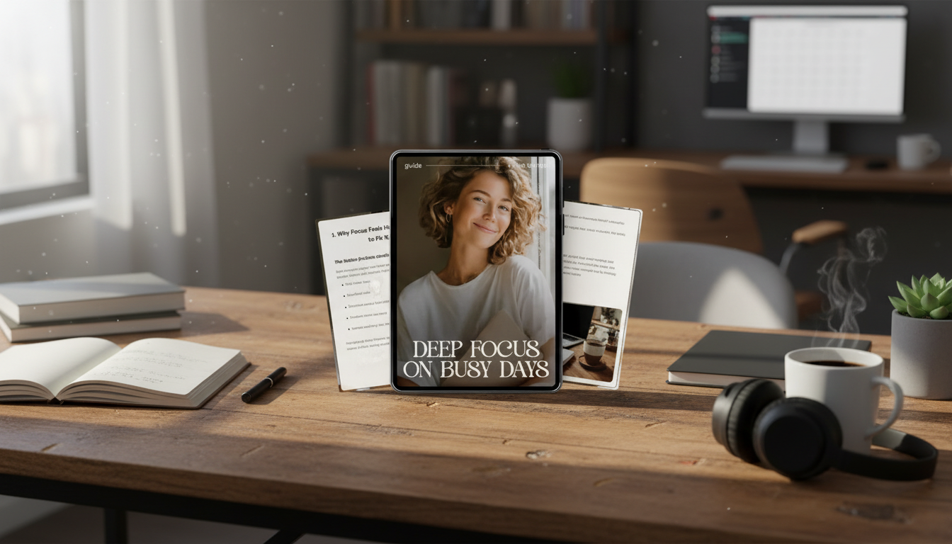 Deep Focus on Busy Days: 25–60 Minute Work Blocks