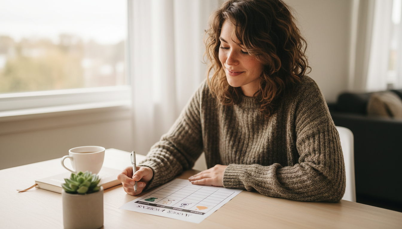 Emotional Awareness Checklist: Notice, Name, Choose