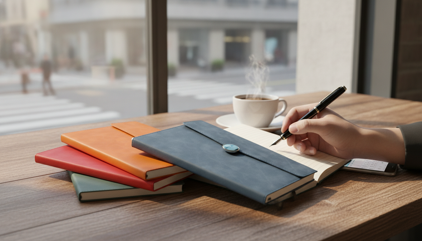 Magnetic Buckle Business Notebook for Meetings & Commutes