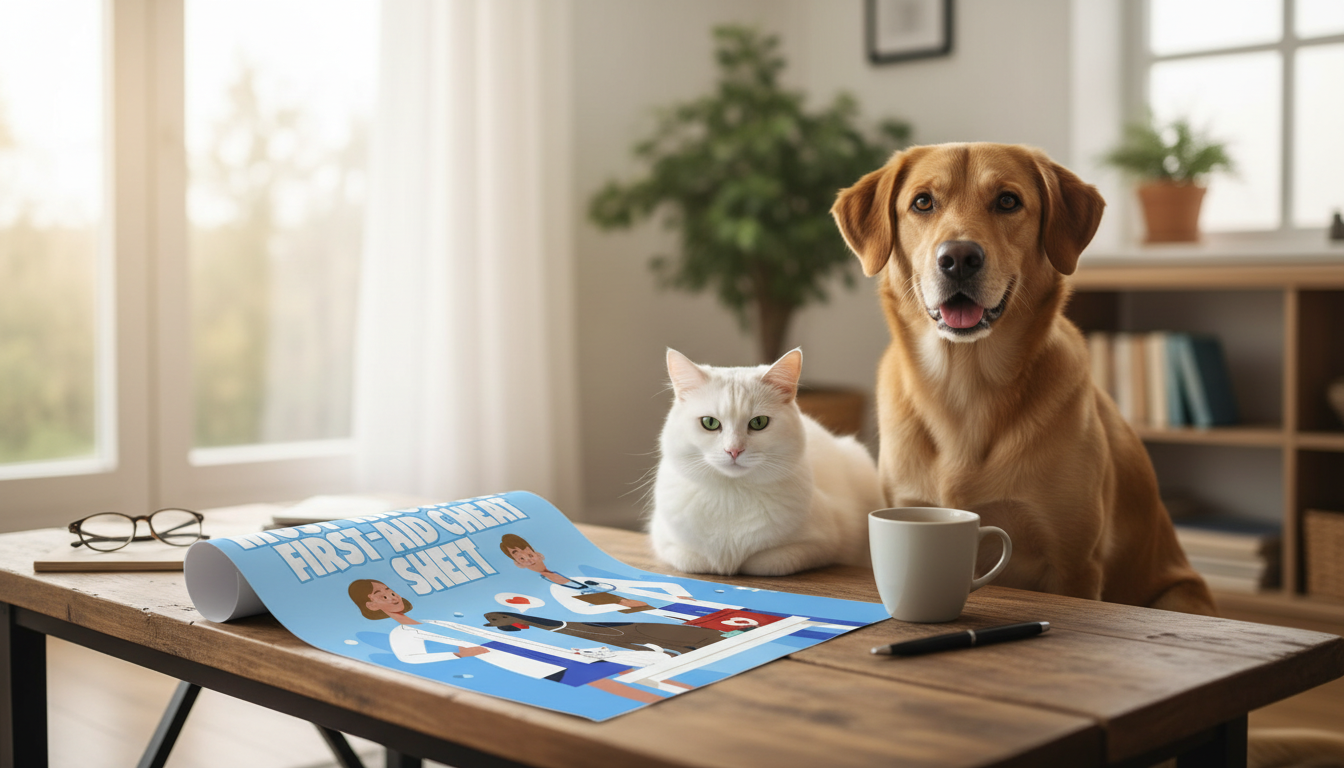 Printable Pet First Aid Cheat Sheet: Vet-Smart Emergency Steps