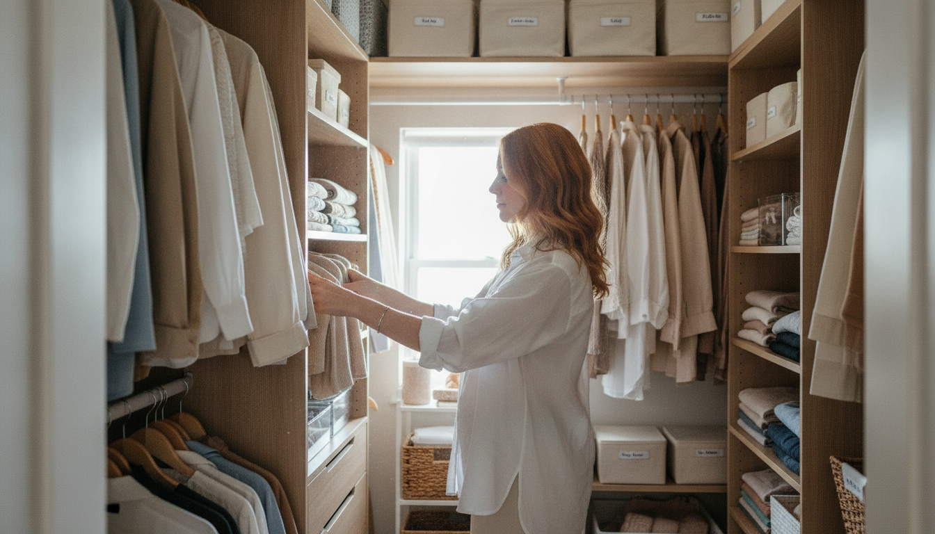 Small Closet Organization That Stays Clear: Declutter + Zone